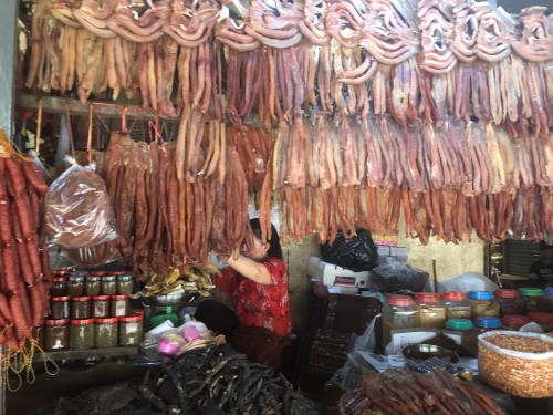 Meat Drying in Siem Reap, Cambodia